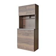 特殊鋼板天板 ヴィンテージ風キッチンボード (幅80cm)