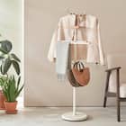 インテリアに馴染むスーツハンガーラック(ホワイト) 1枚目画像