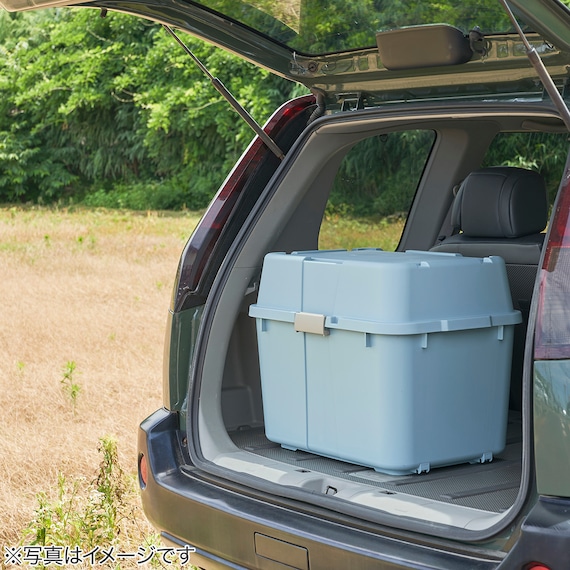 トランク収納ボックス 70L 2個セット(カーキ) 9枚目画像