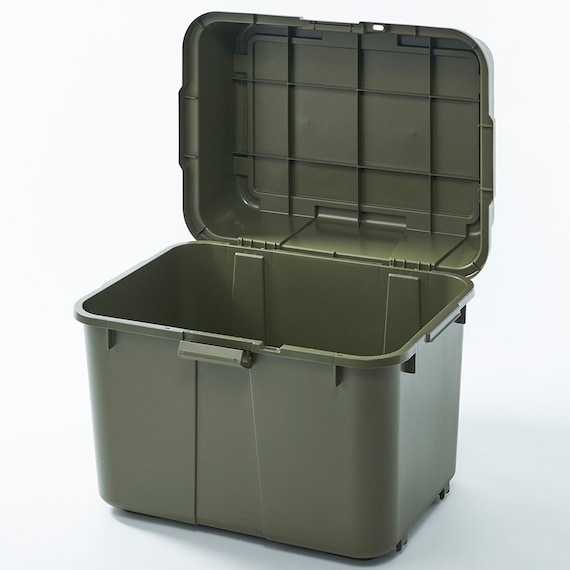トランク収納ボックス 70L 2個セット(カーキ) 11枚目画像