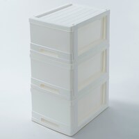 クローゼットケース　3個セット(オールホワイト)