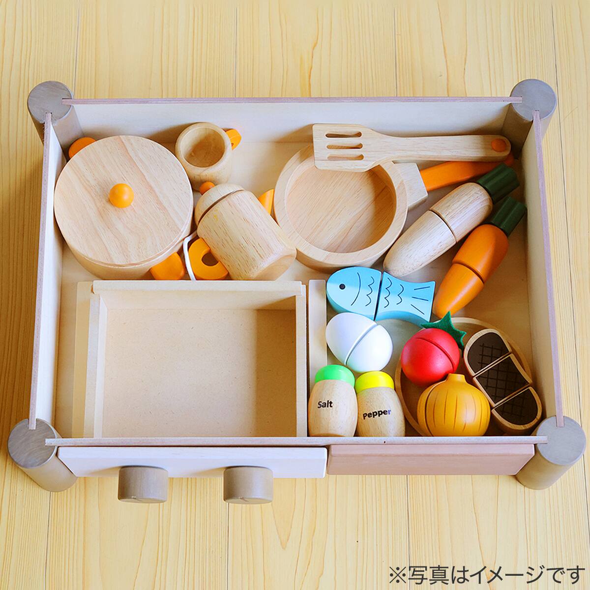 3歳から】おままごと 日本製ままごとキッチン(くるみいろ) | ニトリ