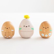 【6ヶ月から】木のおもちゃ たまごマラカス(おしゃべりペッキーズ)