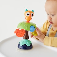 ピタッとくっつくガラガラツリーのフクロウ