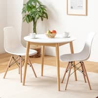 北欧風円形ダイニングテーブル 80cm (410 WH/NA)