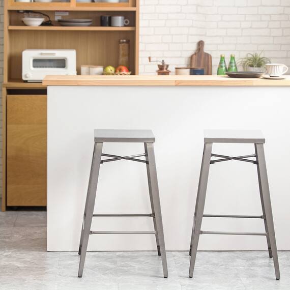 カウンターチェア2脚セット (IW318 クリア) 4枚目画像