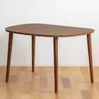 半円ダイニングテーブル (IW BR) 1枚目画像