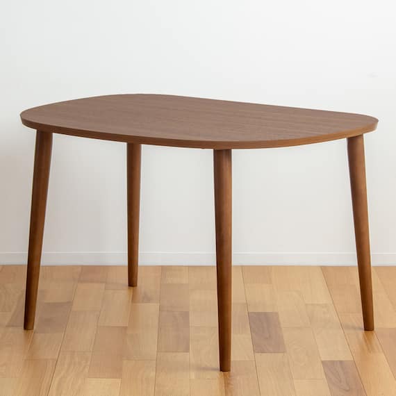 半円ダイニングテーブル (IW BR) 1枚目画像