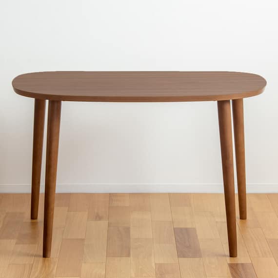 半円ダイニングテーブル (IW BR) 2枚目画像