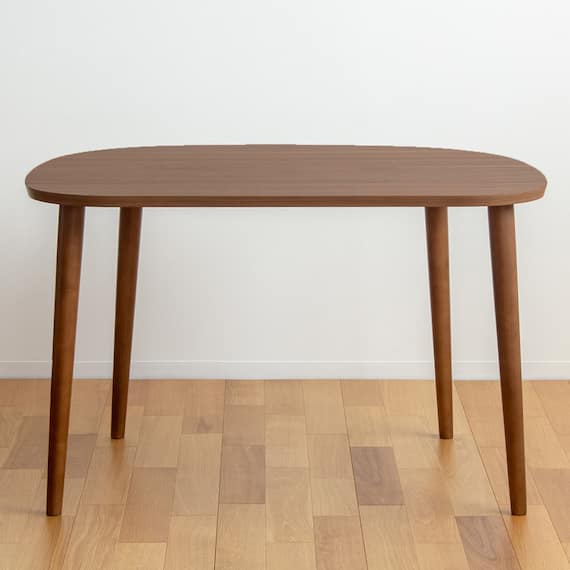 半円ダイニングテーブル (IW BR) 3枚目画像