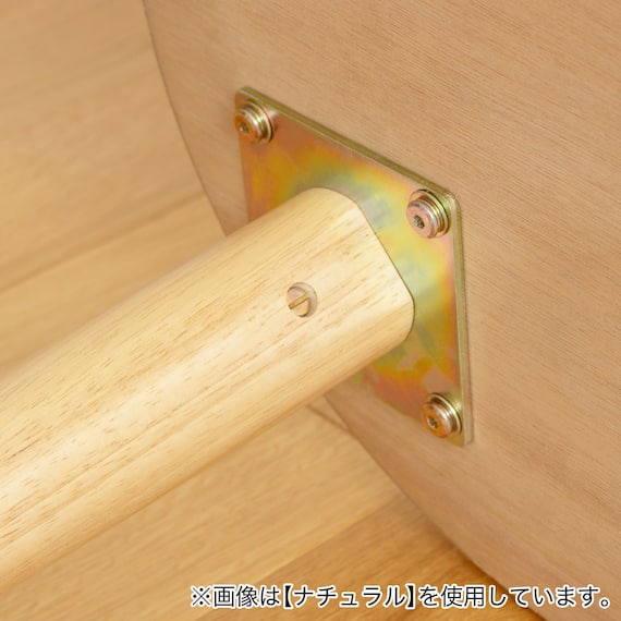 半円ダイニングテーブル (IW BR) 12枚目画像