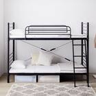 頑丈スチール製二段ベッド (IW BK) 2枚目画像