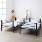 頑丈スチール製二段ベッド (IW BK) 3枚目画像