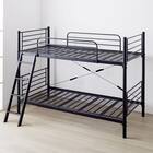 頑丈スチール製二段ベッド (IW BK) 5枚目画像