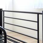 頑丈スチール製二段ベッド (IW BK) 7枚目画像