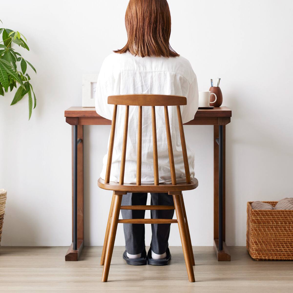 ウインザー調ダイニングチェア 2脚セット (IW BR) | ニトリネット