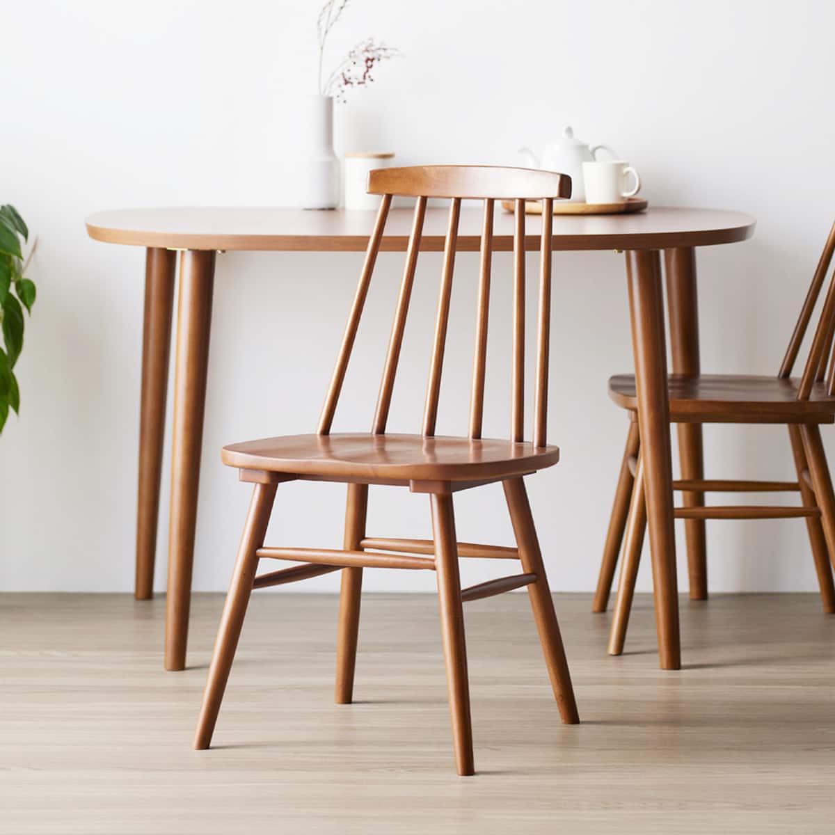 ウインザー調ダイニングチェア 2脚セット (IW BR) | ニトリネット