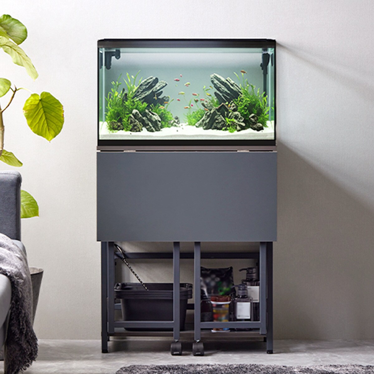 水槽台になる多目的棚 (幅60cm IW ダークグレー) | ニトリネット【公式