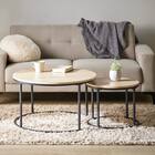 円形ネストテーブル (IW ナチュラル) 2枚目画像