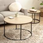 円形ネストテーブル (IW ナチュラル) 8枚目画像