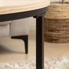 円形ネストテーブル (IW ナチュラル) 13枚目画像