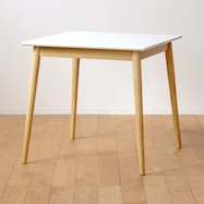 北欧風ダイニングテーブル 正方形 (幅75cm IW7575 WH/NA)