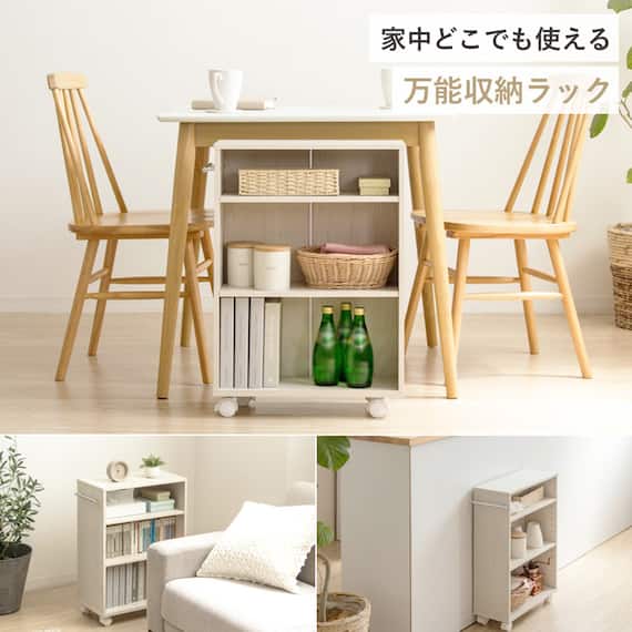 押入れクローゼット収納 (IW2545 幅25×奥行45cm ホワイトウォッシュ) 6枚目画像