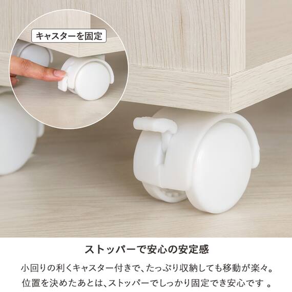 押入れクローゼット収納 (IW2545 幅25×奥行45cm ホワイトウォッシュ) 10枚目画像