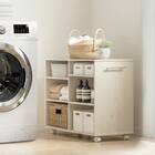 押入れクローゼット収納 (IW3875 幅38×奥行75cmホワイトウォッシュ) 3枚目画像