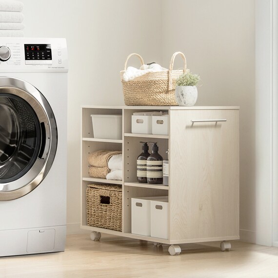 押入れクローゼット収納  (IW3875 幅38×奥行75cmホワイトウォッシュ) 3枚目画像