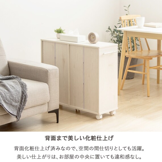 押入れクローゼット収納 (IW3875 幅38×奥行75cmホワイトウォッシュ) 14枚目画像