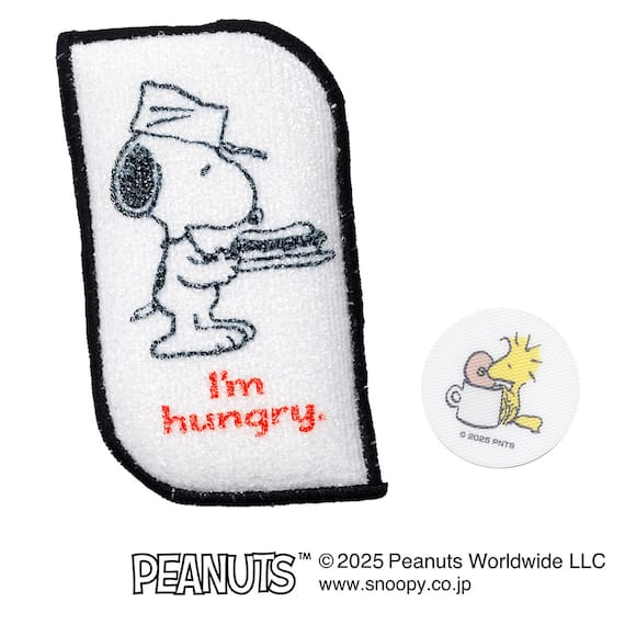 食器洗いスポンジ(スヌーピー yumyum アイボリー) 2枚目画像