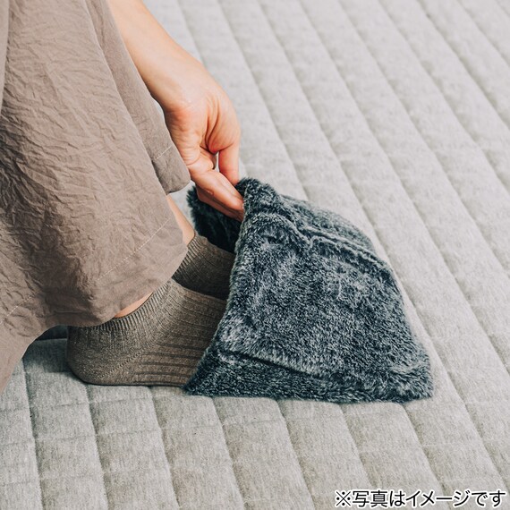 蓄熱式 電気湯たんぽ(ブルーグレー) 4枚目画像