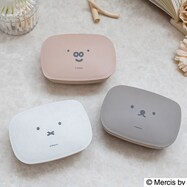 【デコホーム商品】石鹸箱 角(ホワイト ミッフィーM)