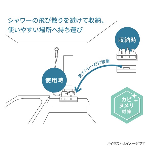 マグネットトレーワイド(ホワイト) 5枚目画像