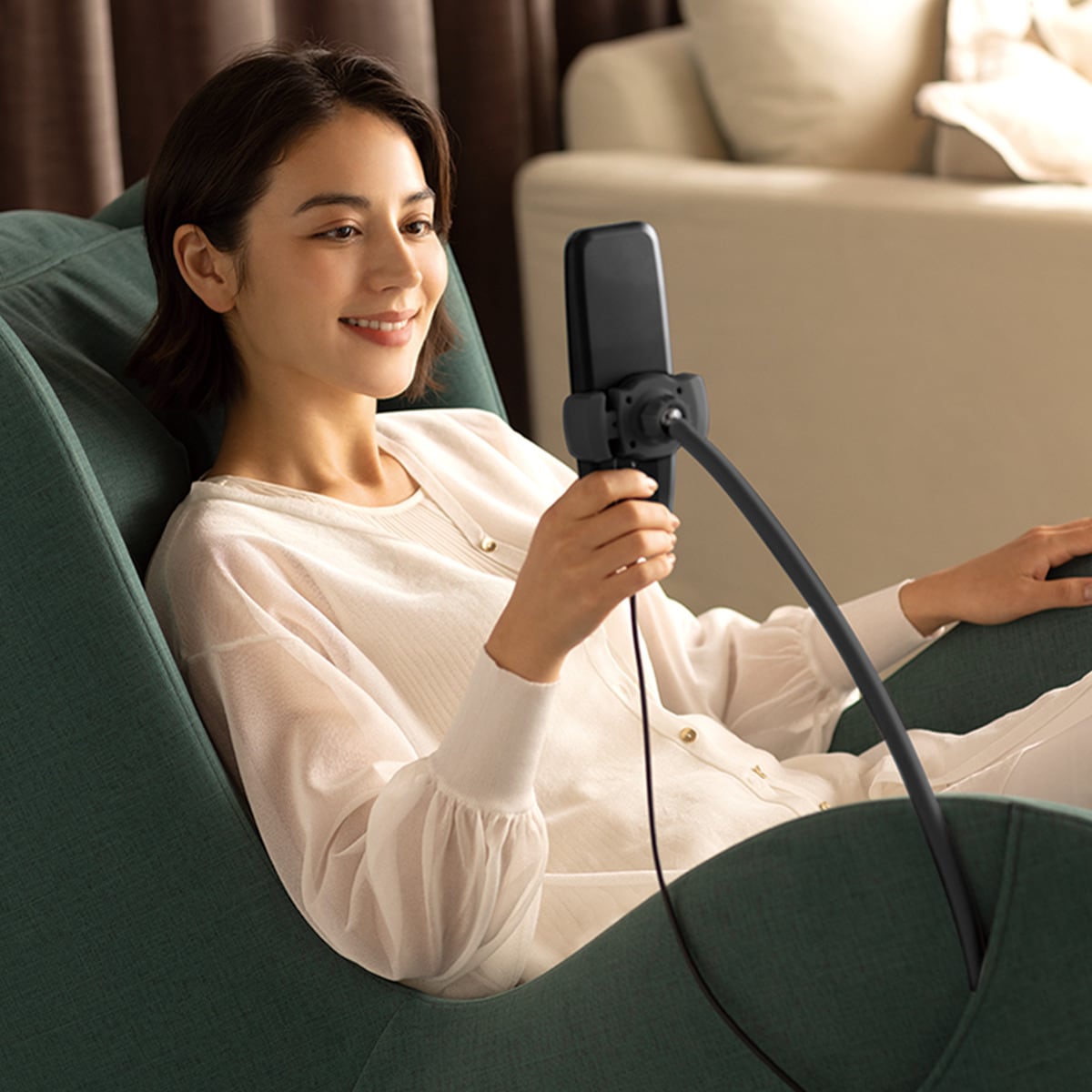 マッサージソファ KOYOI 布張りタイプ (GR) | ニトリネット【公式