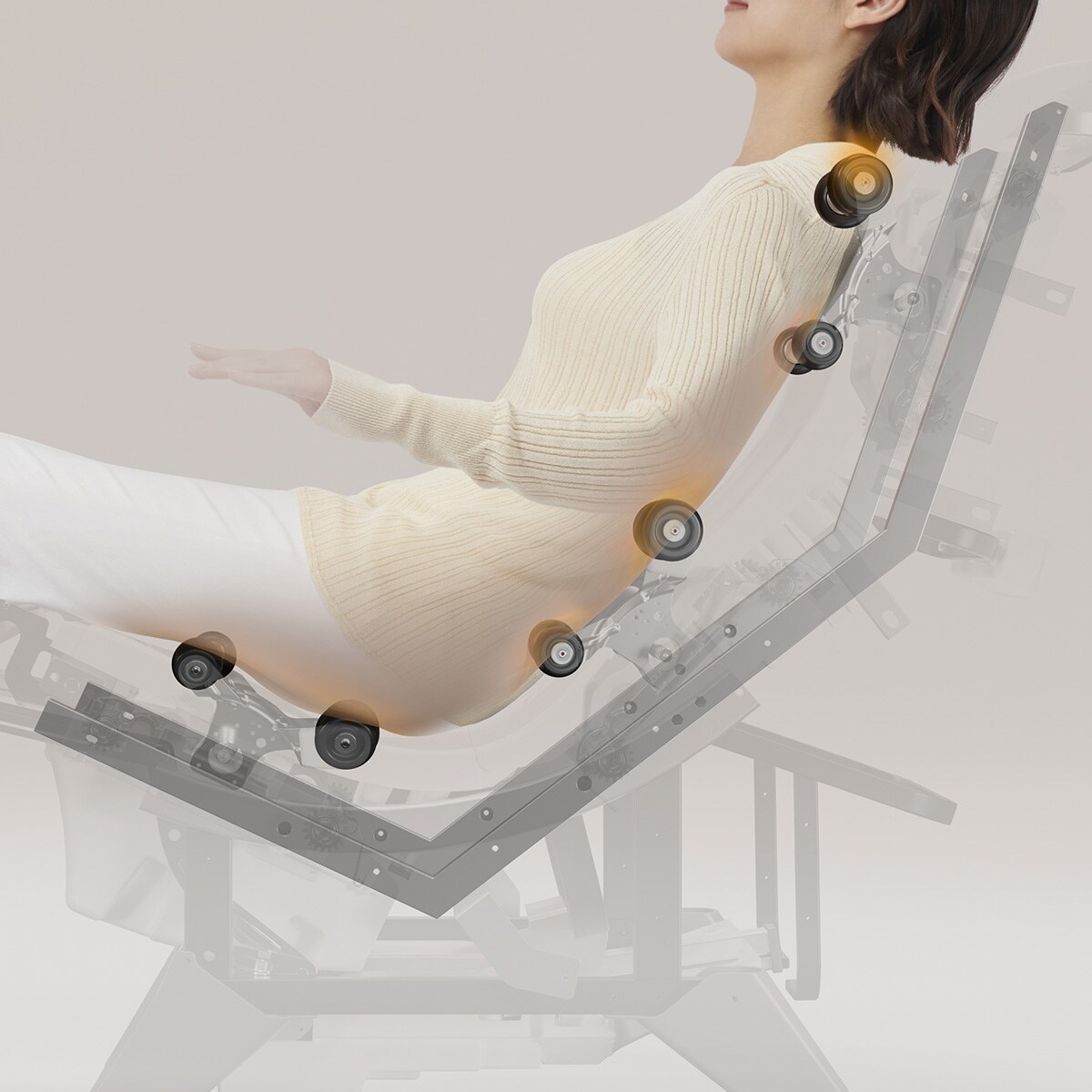 マッサージソファ KOYOI 布張りタイプ (GY) | ニトリネット【公式