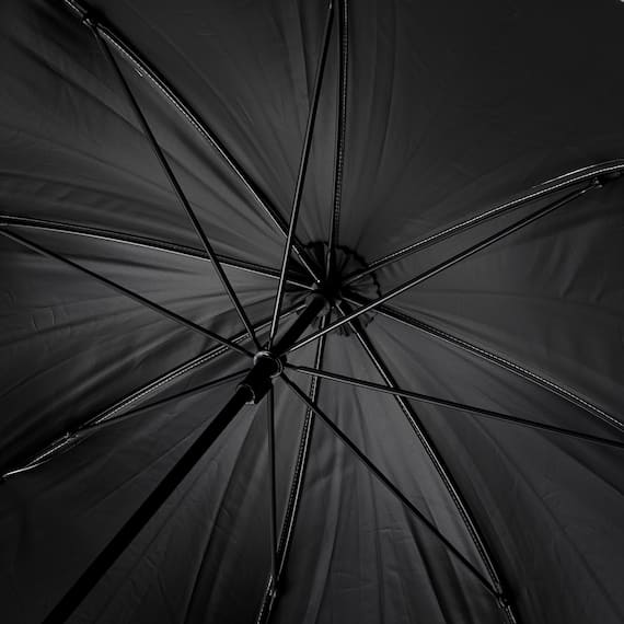 UVフレンチフリルドーム 長傘(アイボリー) 5枚目画像