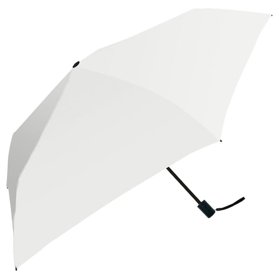 晴雨兼用 折りたたみ傘 (自動開閉 アイボリー) 1枚目画像
