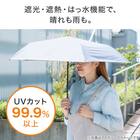 晴雨兼用 長傘 UV日傘リオ(ブラック) 2枚目画像