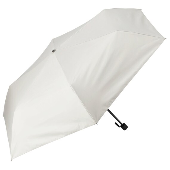 【晴雨兼用】オールウェザー折りたたみ傘 遮熱 (アイボリー) 2枚目画像