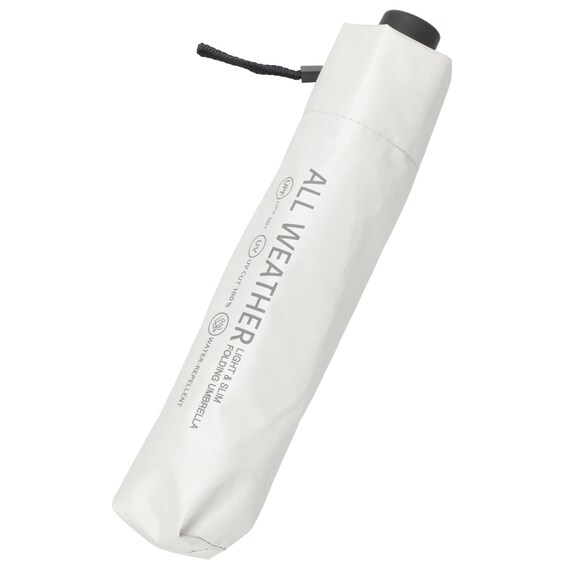 【晴雨兼用】オールウェザー折りたたみ傘 遮熱 (アイボリー) 8枚目画像