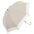 晴雨兼用 長傘 UV日傘タイニー(グレージュ) 1枚目画像