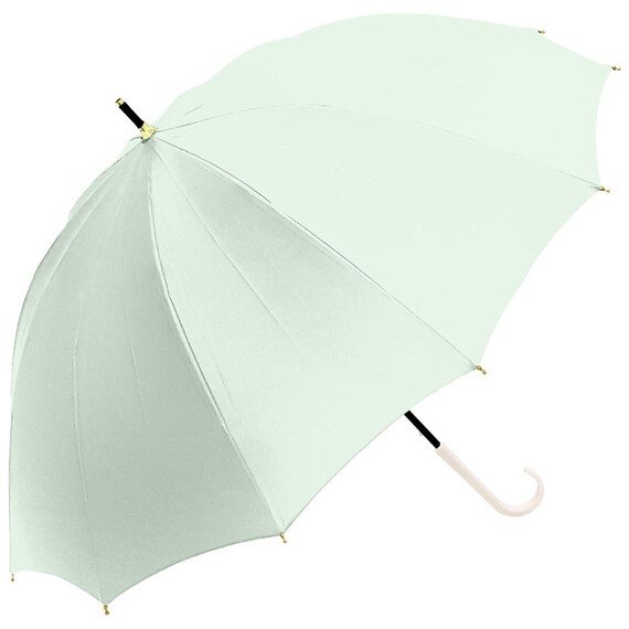 晴雨兼用 長傘 UV日傘ニュートラル(ミントグリーン) 1枚目画像