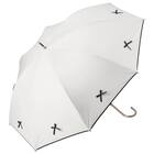 【晴雨兼用】UVノーブルリボン長傘 (ホワイト) 2枚目画像
