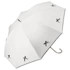 【晴雨兼用】UVノーブルリボン長傘 (ホワイト) 2枚目画像