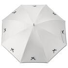 【晴雨兼用】UVノーブルリボン長傘 (ホワイト) 3枚目画像