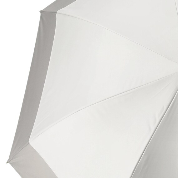 【晴雨兼用】UVニュアンスバイカラー長傘 (ホワイト) 6枚目画像