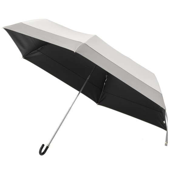 【晴雨兼用】UVニュアンスバイカラー折りたたみ傘 (ホワイト) 4枚目画像