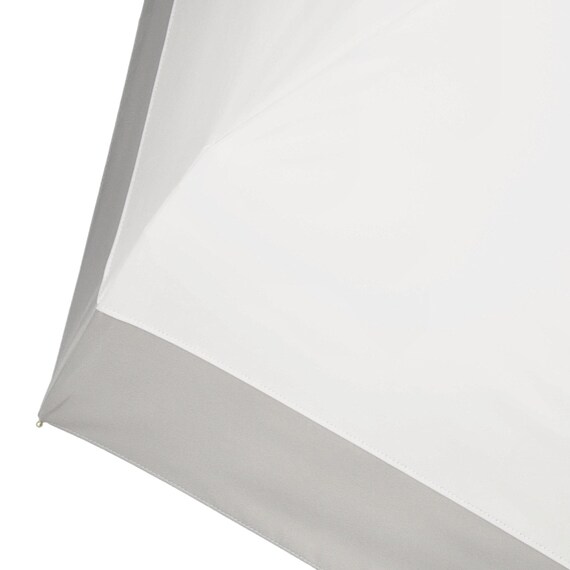 【晴雨兼用】UVニュアンスバイカラー折りたたみ傘 (ホワイト) 6枚目画像